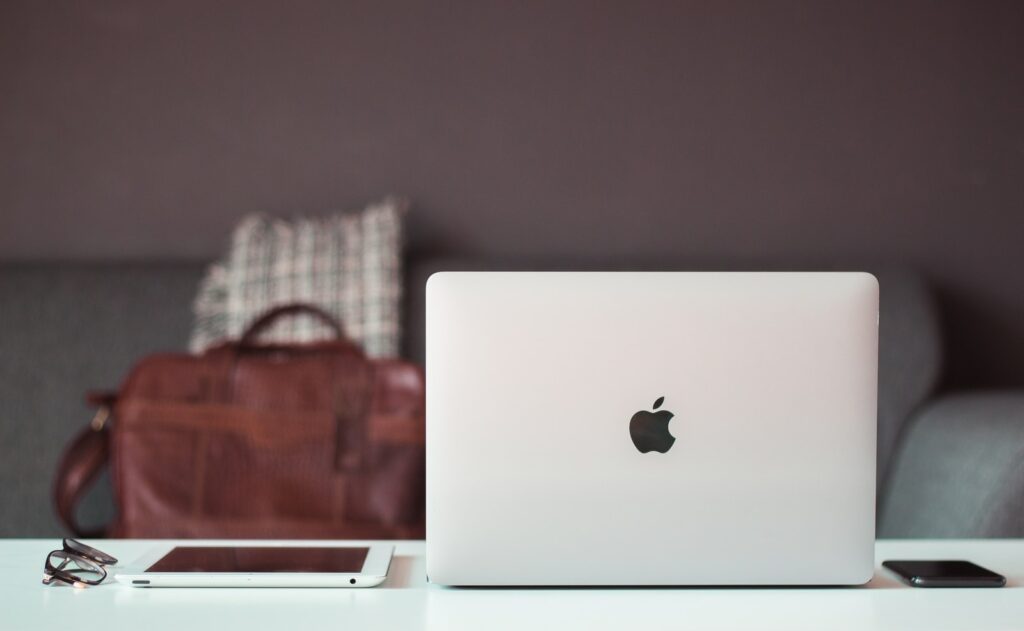 Apple Macbook Air and iPad on table